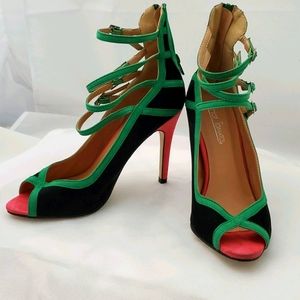 Hot Tomato sz 8 Marquette 4" ankle strap h…